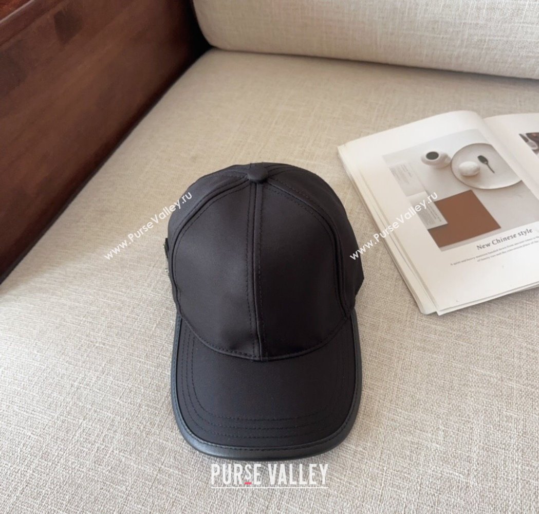 Prada Nylon Baseball Hat Black 2025 0115 (MAO-250115012)