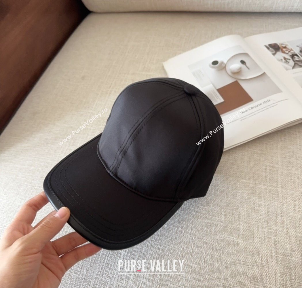 Prada Nylon Baseball Hat Black 2025 0115 (MAO-250115012)