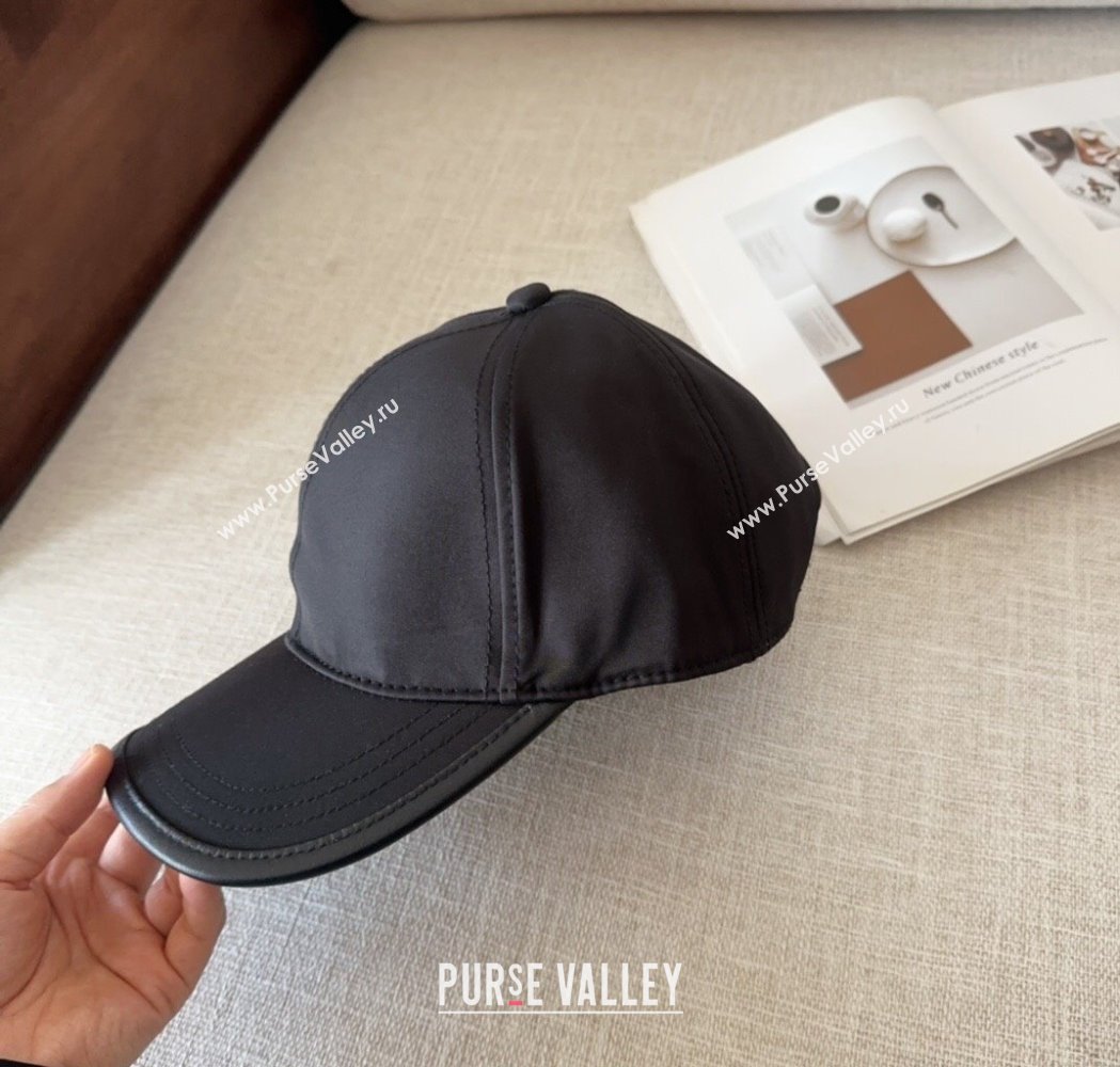 Prada Nylon Baseball Hat Black 2025 0115 (MAO-250115012)