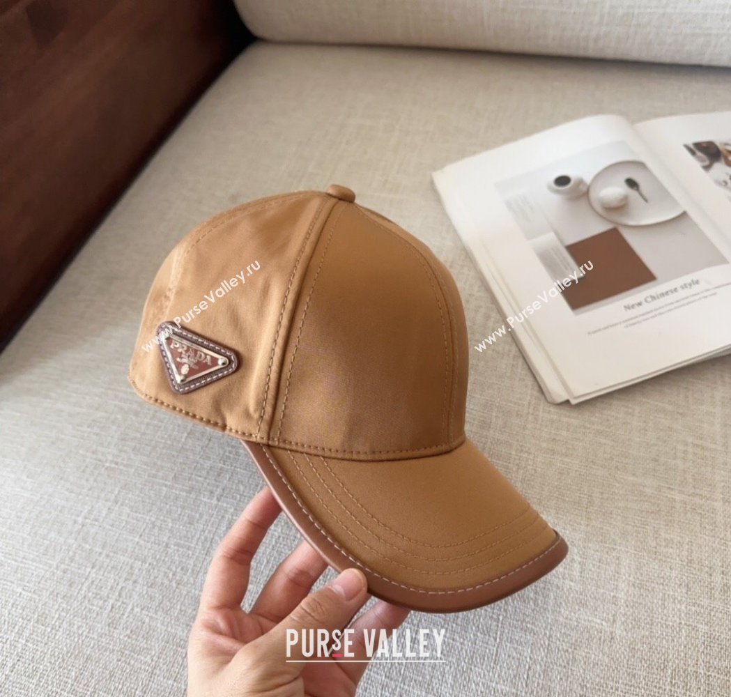 Prada Nylon Baseball Hat Brown 2025 0115 (MAO-250115013)