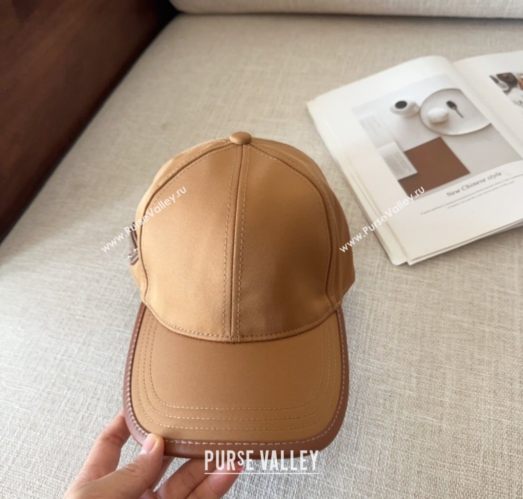 Prada Nylon Baseball Hat Brown 2025 0115 (MAO-250115013)