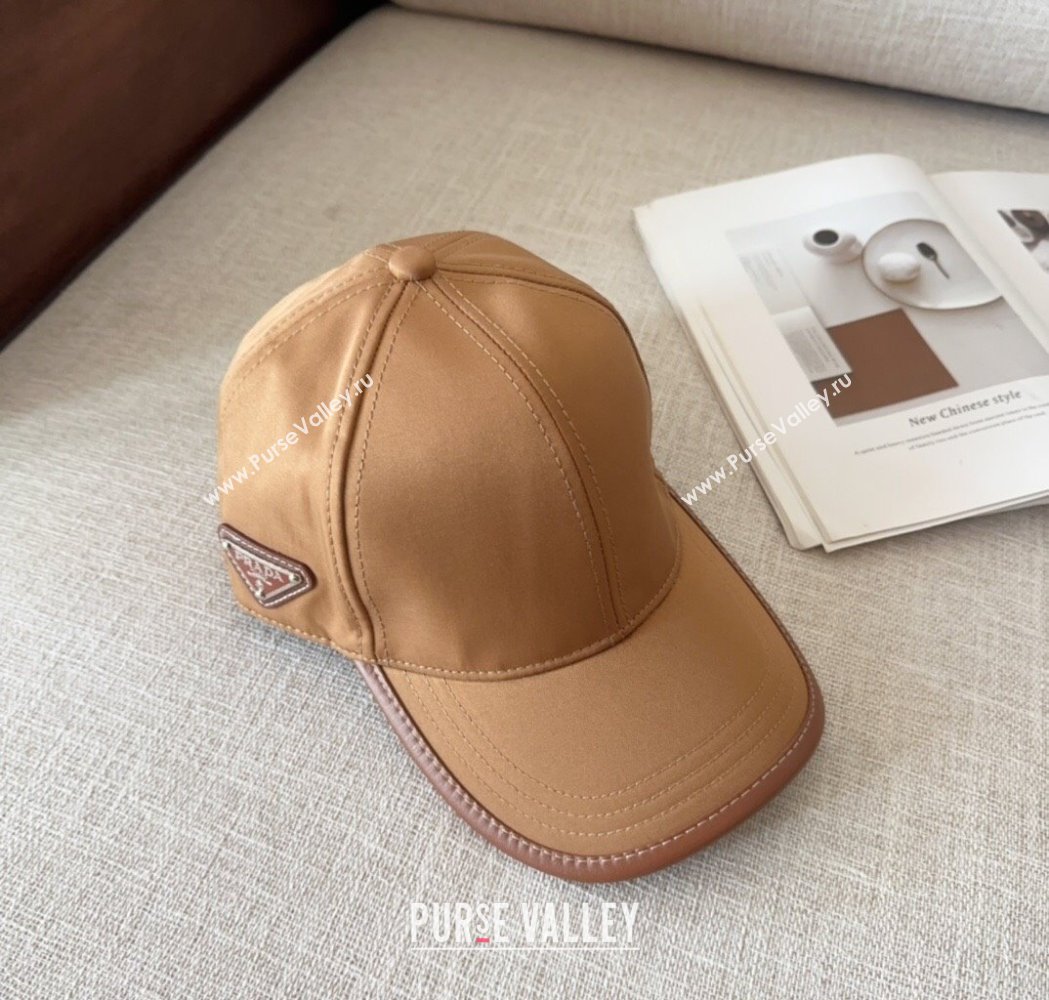 Prada Nylon Baseball Hat Brown 2025 0115 (MAO-250115013)