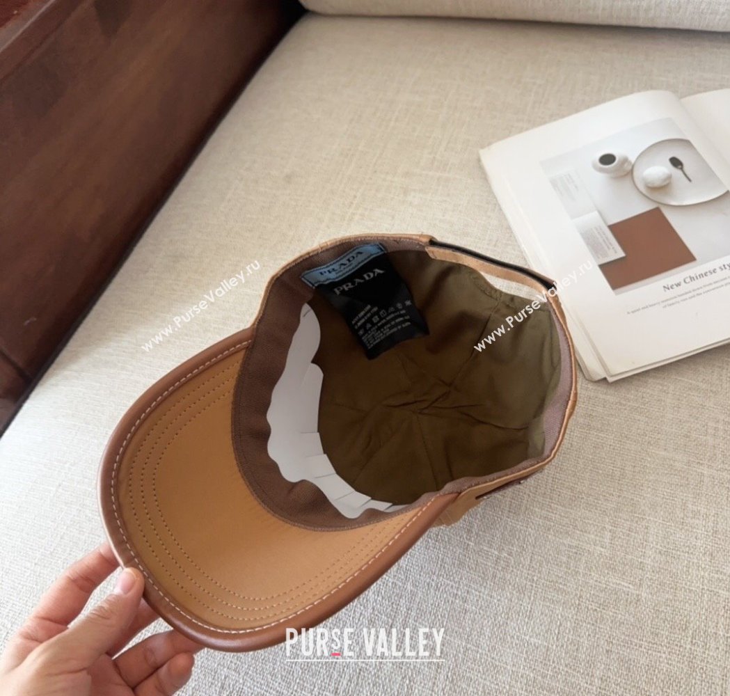 Prada Nylon Baseball Hat Brown 2025 0115 (MAO-250115013)