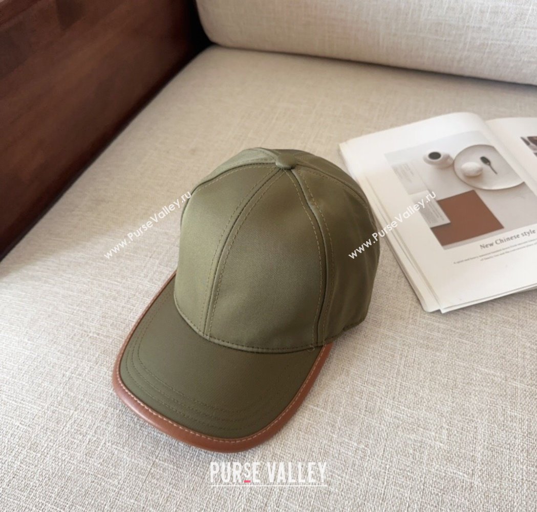 Prada Nylon Baseball Hat Green 2025 0115 (MAO-250115014)