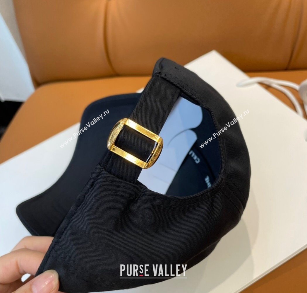 Celine Triomphe Logo Baseball Hat Black 2025 0115 (A-250115025)