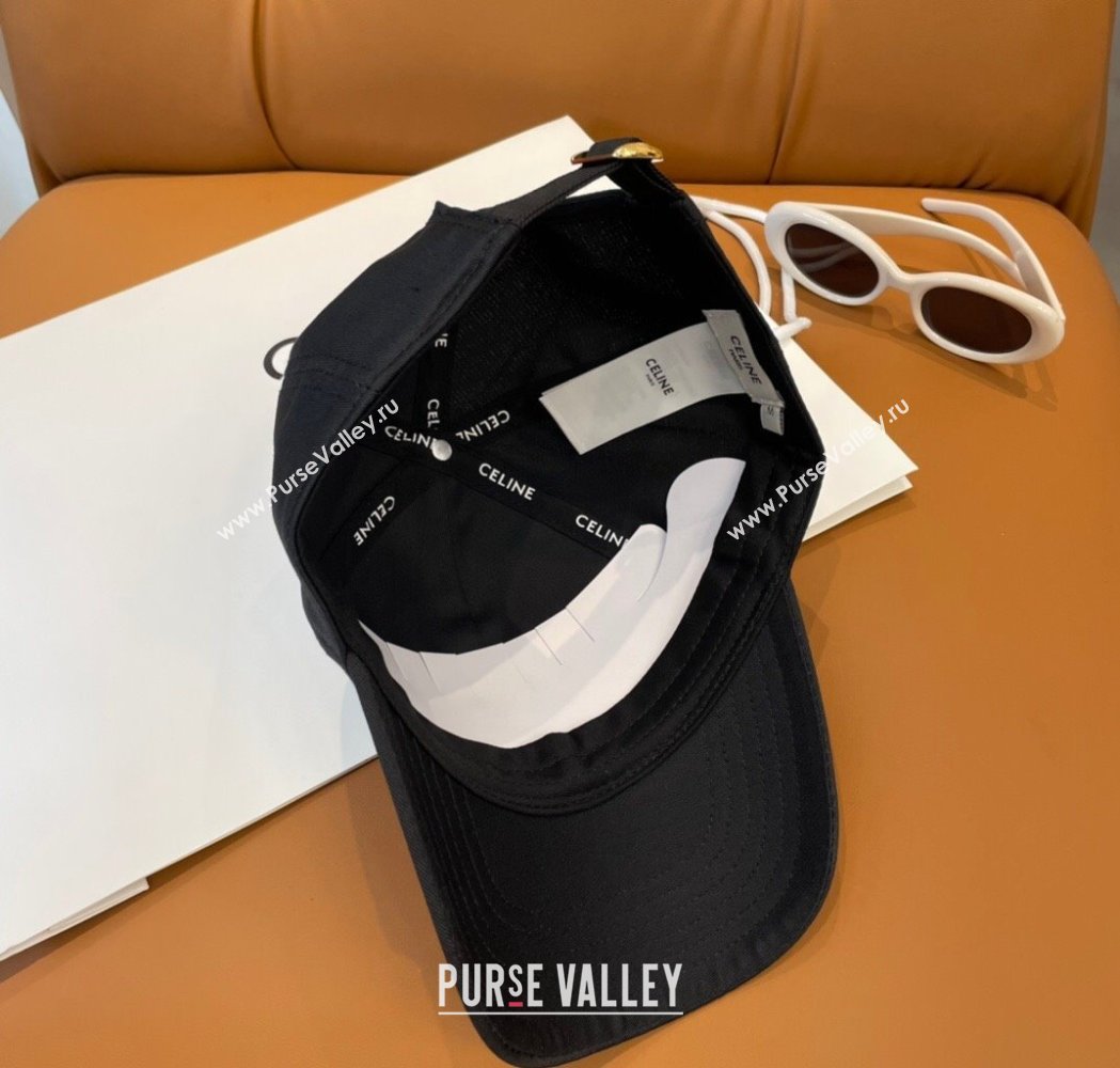 Celine Triomphe Logo Baseball Hat Black 2025 0115 (A-250115025)