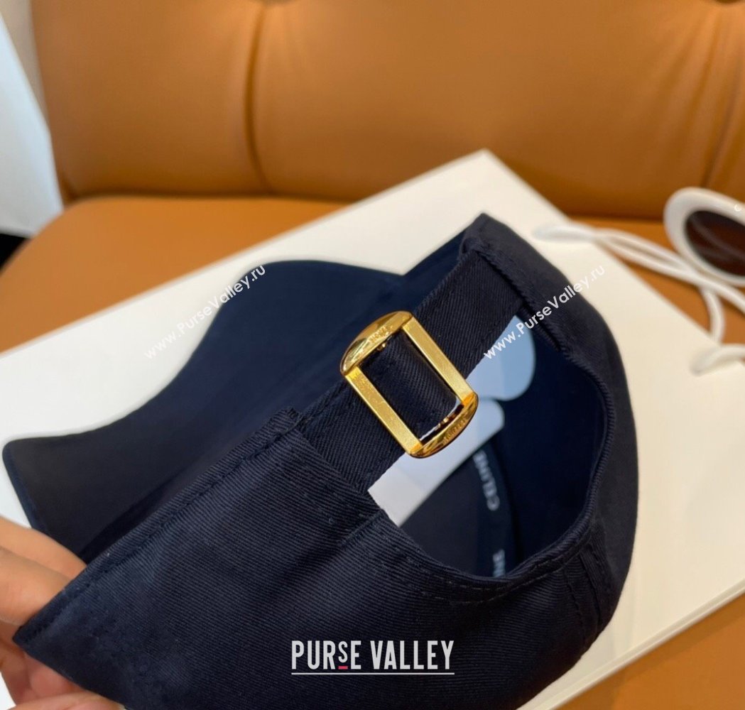 Celine Triomphe Logo Baseball Hat Dark Blue 2025 0115 (A-250115029)
