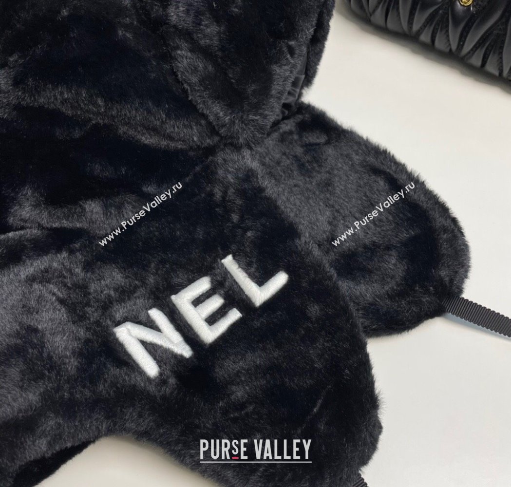 Chanel Snow Fur Chapka Hat Black 2025 0114 (MAO-250114097)
