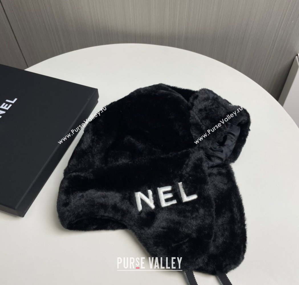 Chanel Snow Fur Chapka Hat Black 2025 0114 (MAO-250114097)
