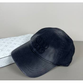 Miu Miu Washed Denim Baseball Hat Black 2025 0317 (SHI-250317096)