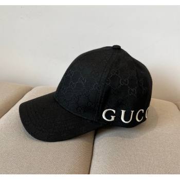 Gucci GG Canvas Baseball Hat with Back Logo Black 2025 0317 (XMN-250317094)