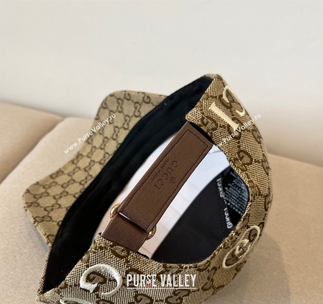 Gucci GG Canvas Baseball Hat with Back Logo Beige 2025 0317 (XMN-250317095)