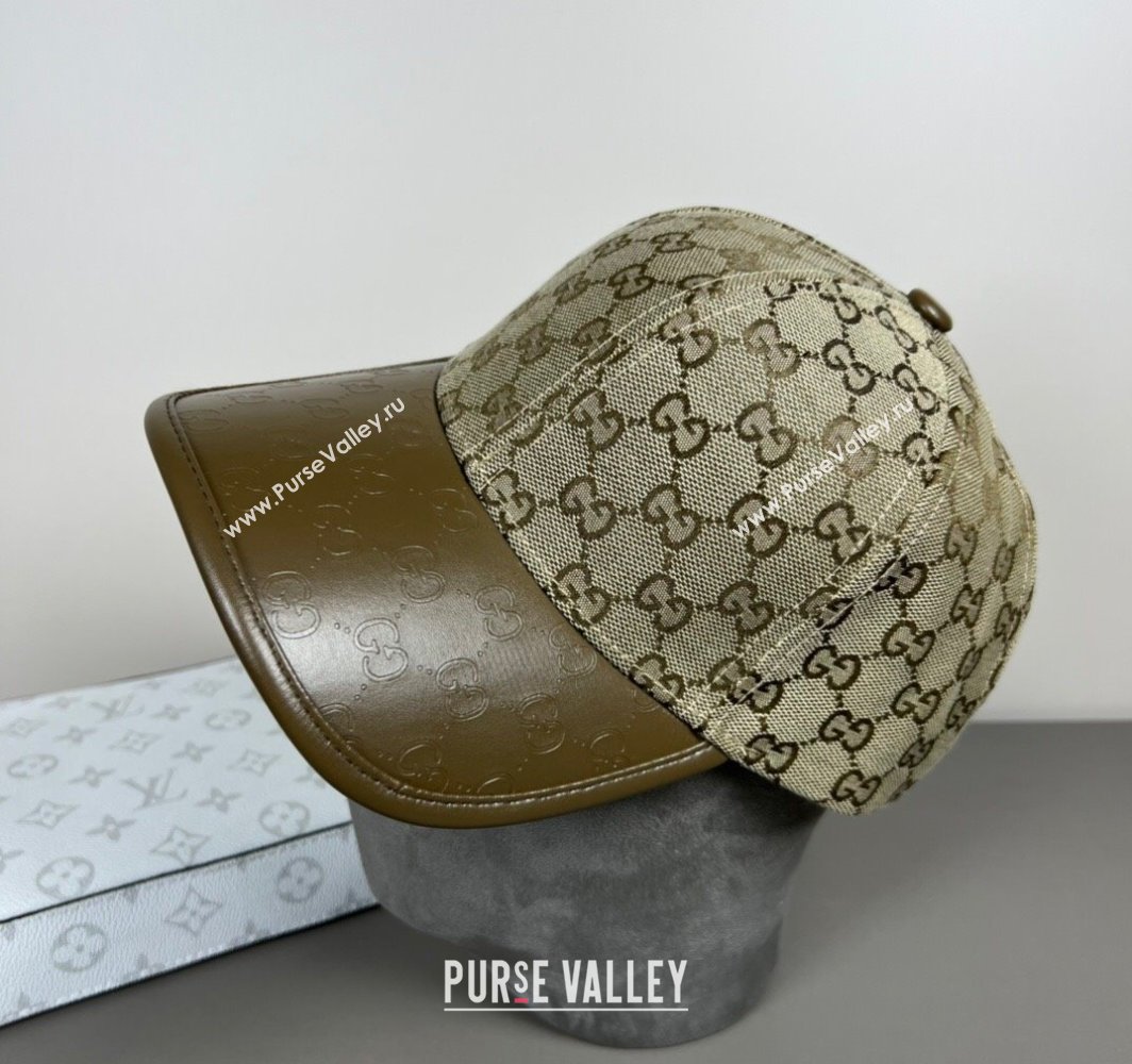 Gucci GG Canvas Baseball Hat Brown 2025 031701 (SHI-250317077)