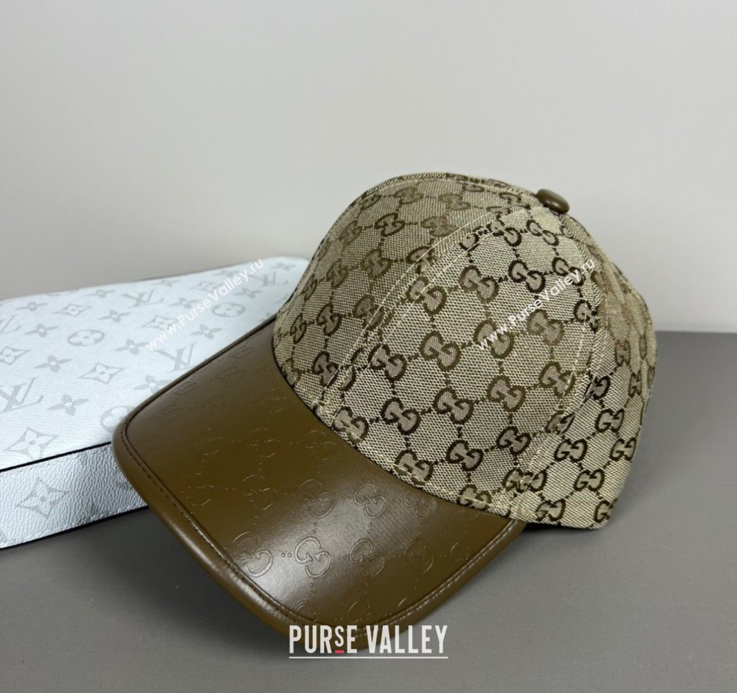 Gucci GG Canvas Baseball Hat Brown 2025 031701 (SHI-250317077)