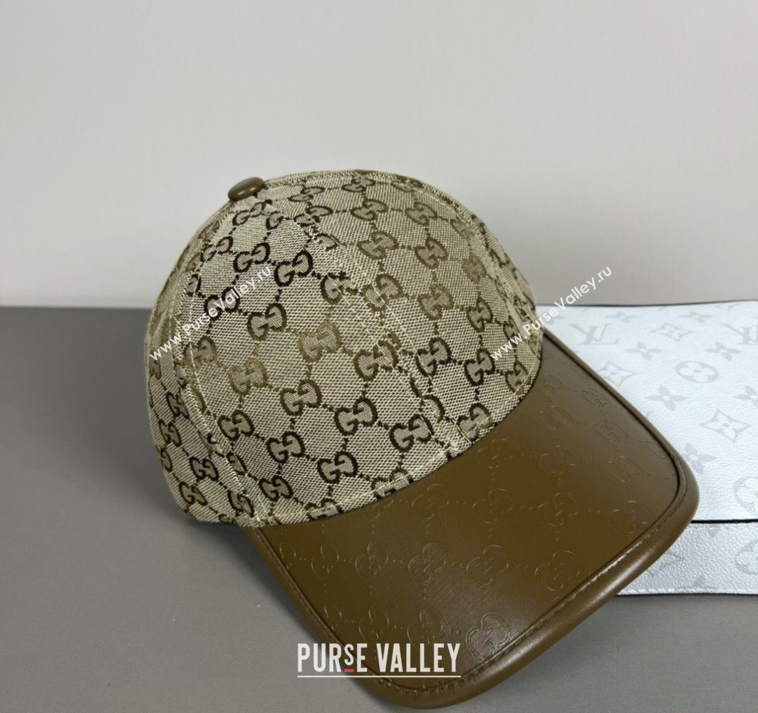 Gucci GG Canvas Baseball Hat Brown 2025 031701 (SHI-250317077)