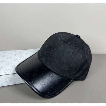 Gucci GG Canvas Baseball Hat Black 2025 031701 (SHI-250317078)