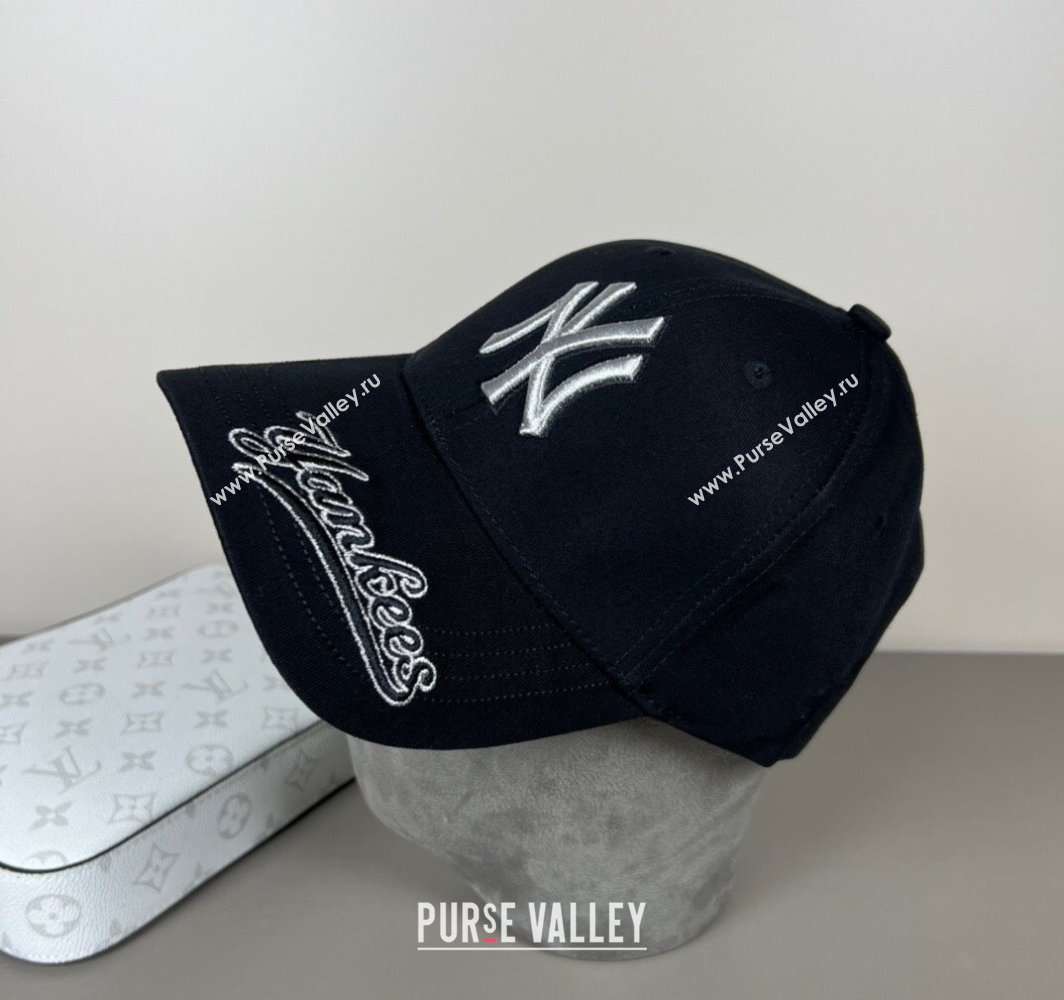 New York NY Canvas Baseball Hat Black 2025 0316 (SHI-250317118)
