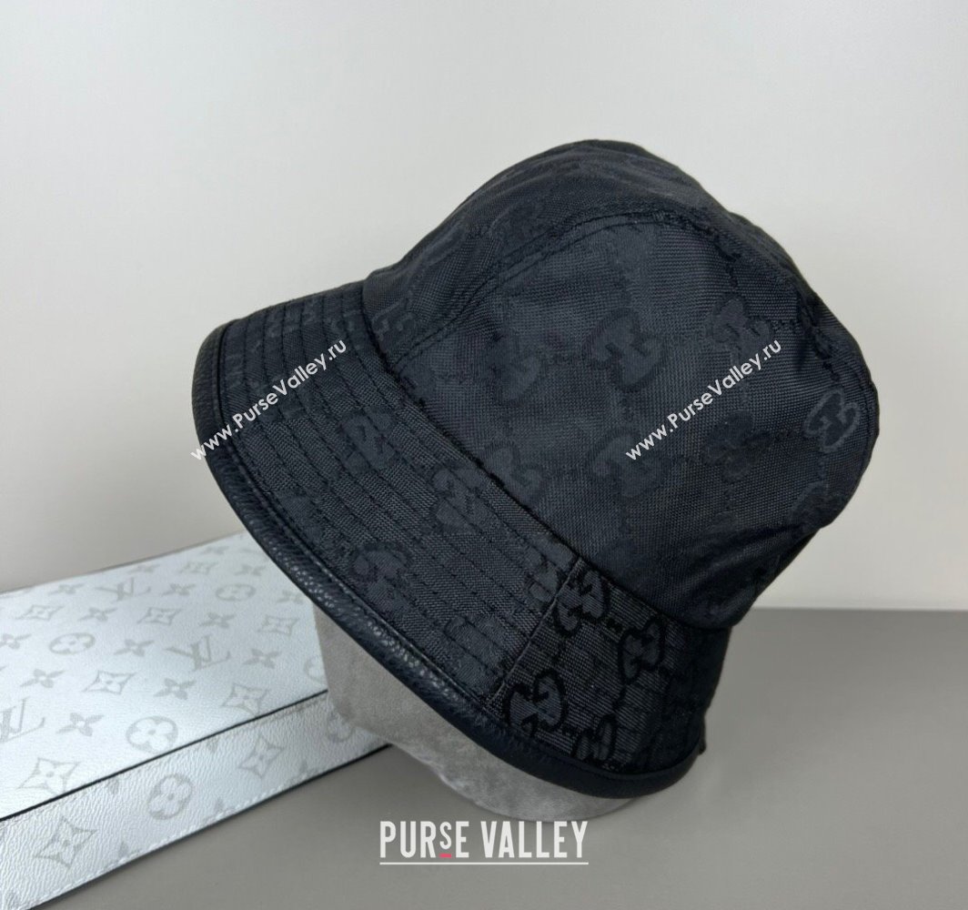 Gucci GG Canvas Bucket Hat Black 2025 0317 (SHI-250317130)