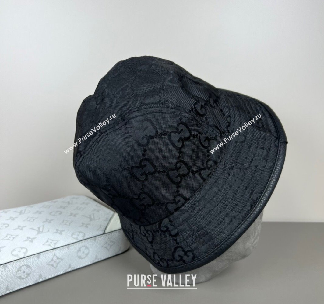 Gucci GG Canvas Bucket Hat Black 2025 0317 (SHI-250317130)