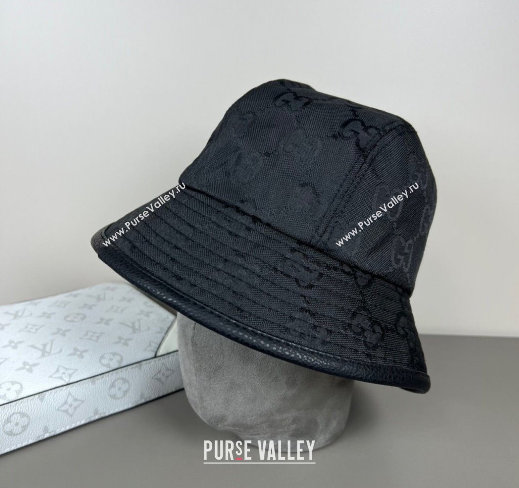 Gucci GG Canvas Bucket Hat Black 2025 0317 (SHI-250317130)