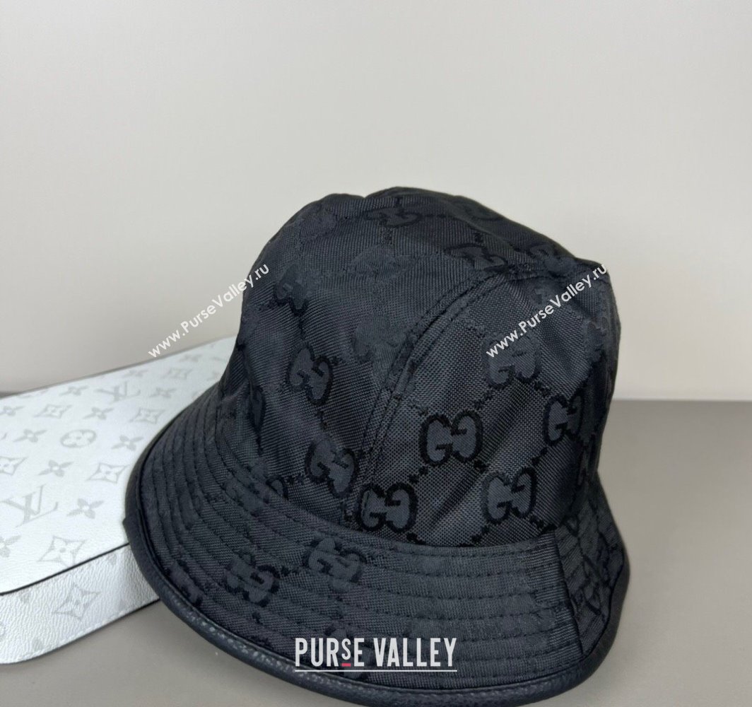 Gucci GG Canvas Bucket Hat Black 2025 0317 (SHI-250317130)