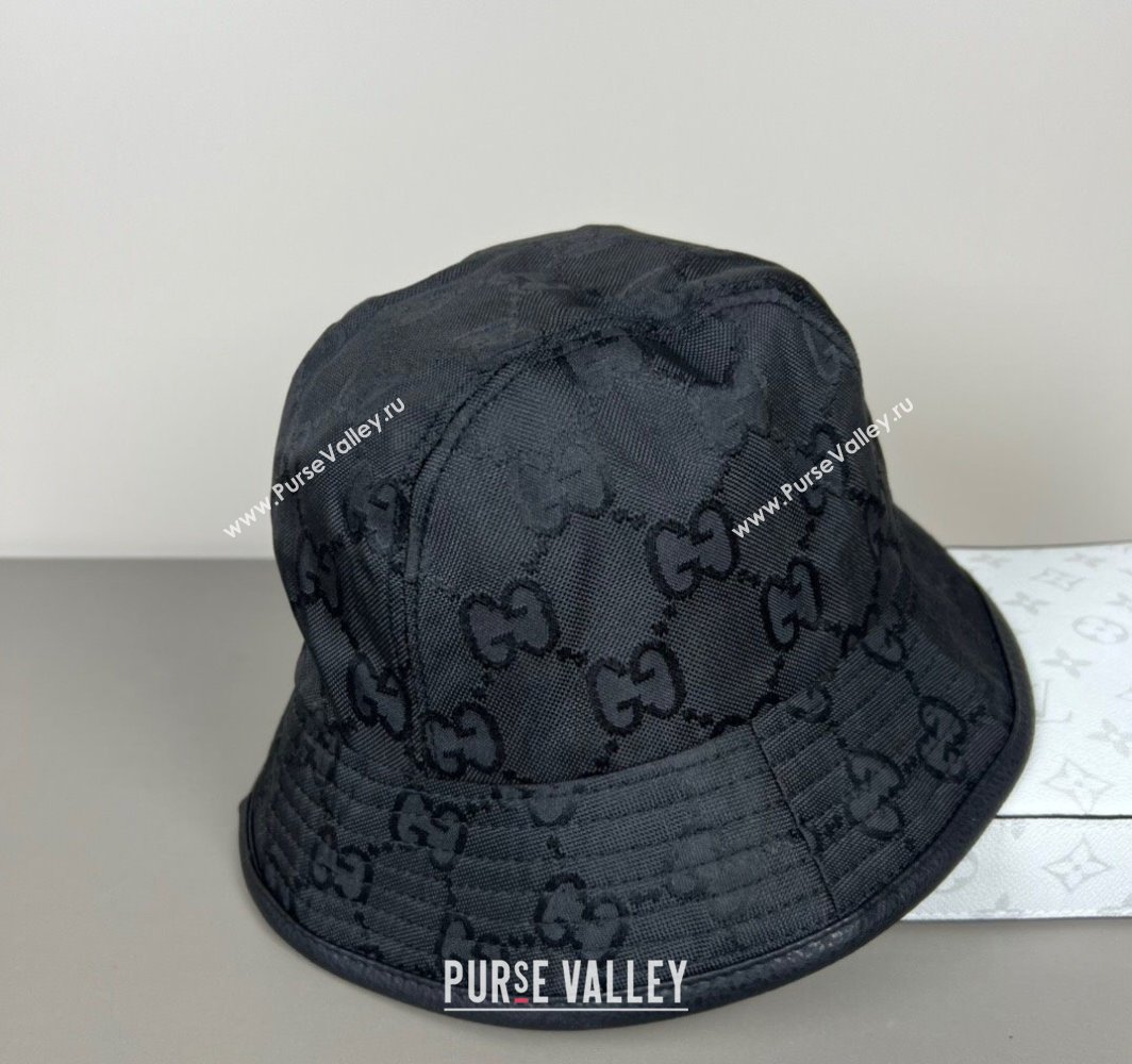Gucci GG Canvas Bucket Hat Black 2025 0317 (SHI-250317130)