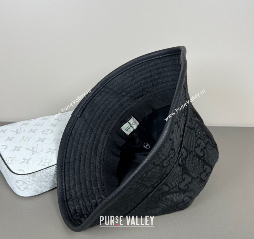 Gucci GG Canvas Bucket Hat Black 2025 0317 (SHI-250317130)