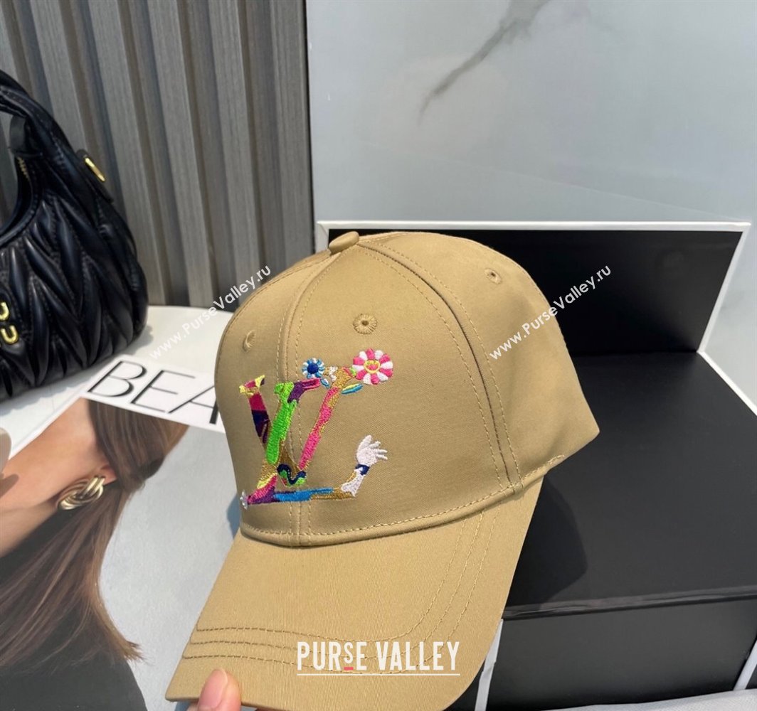 Louis Vuitton LV x TM Canvas Baseball Hat Beige 2025 (SHI-250317122)