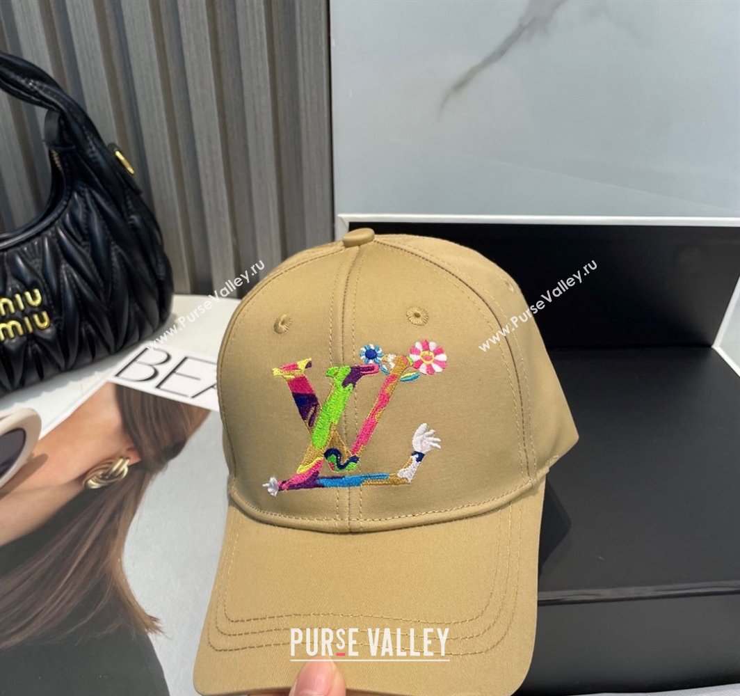 Louis Vuitton LV x TM Canvas Baseball Hat Beige 2025 (SHI-250317122)