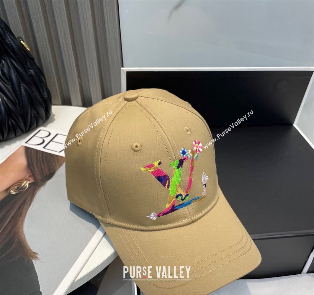 Louis Vuitton LV x TM Canvas Baseball Hat Beige 2025 (SHI-250317122)