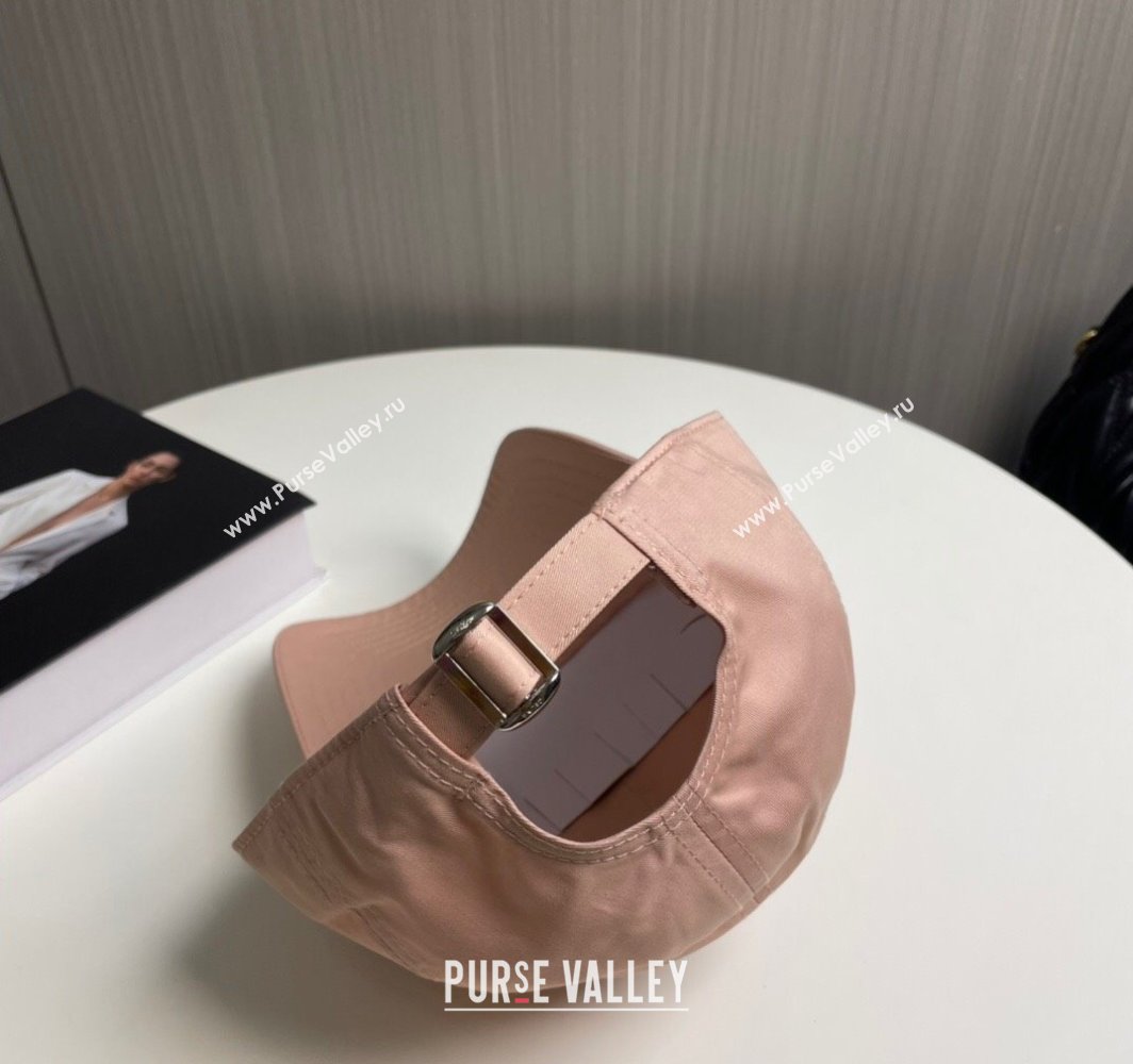 Celine Canvas Baseball Hat with CELINE Light Pink 2025 0318 (SHI-250318020)