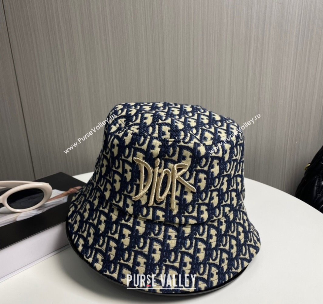 Dior Oblique Bucket Hat Blue 2025 0317 (SHI-250317134)