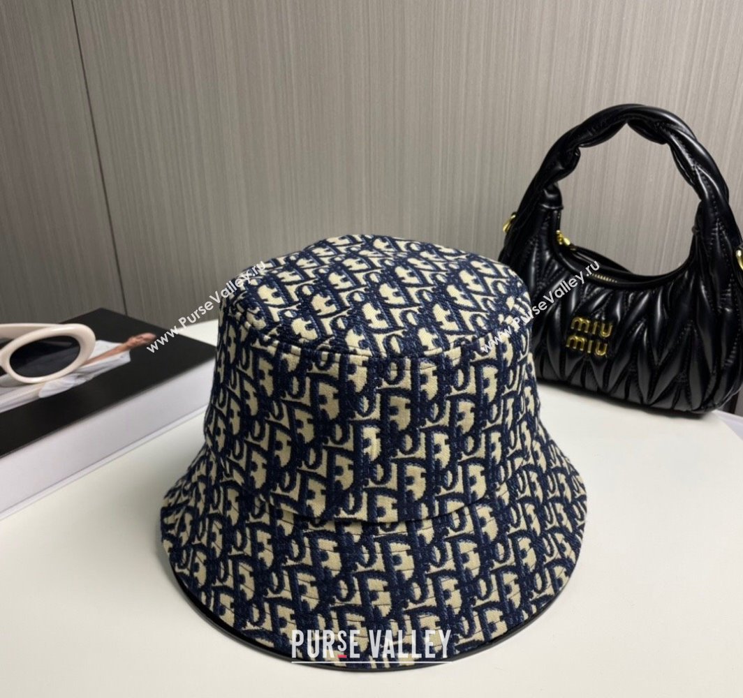 Dior Oblique Bucket Hat Blue 2025 0317 (SHI-250317134)