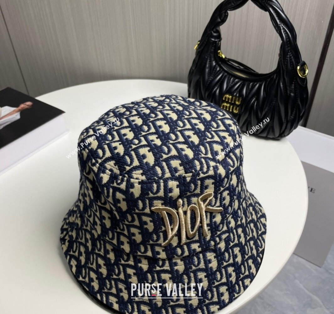 Dior Oblique Bucket Hat Blue 2025 0317 (SHI-250317134)