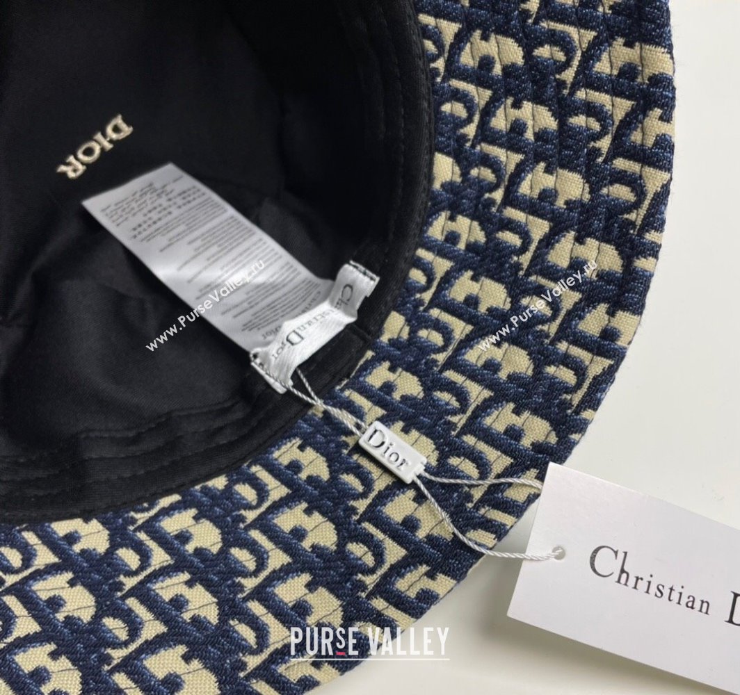 Dior Oblique Bucket Hat Blue 2025 0317 (SHI-250317134)