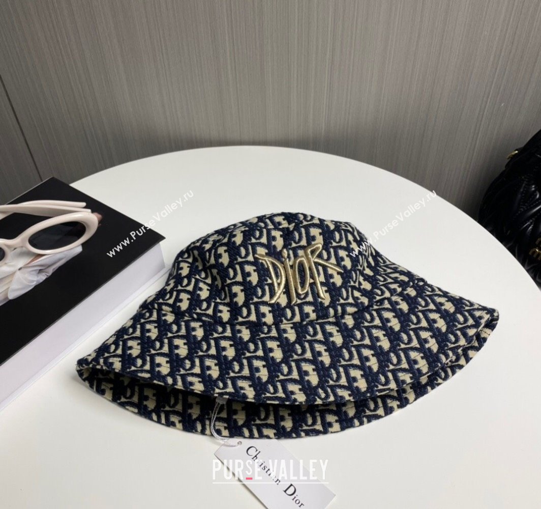 Dior Oblique Bucket Hat Blue 2025 0317 (SHI-250317134)