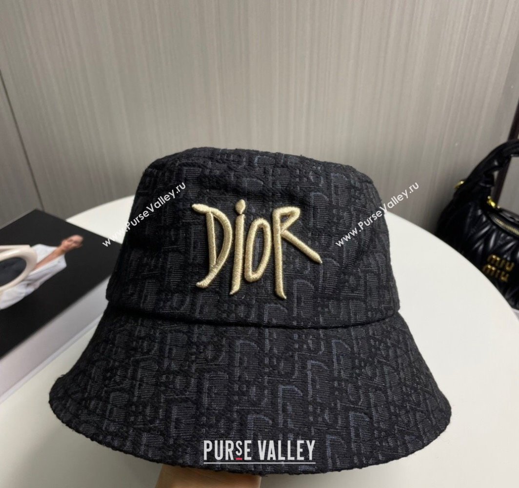 Dior Oblique Bucket Hat Black 2025 0317 (SHI-250317135)