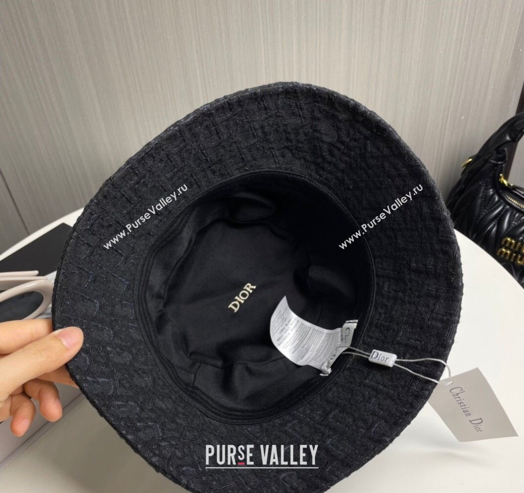 Dior Oblique Bucket Hat Black 2025 0317 (SHI-250317135)