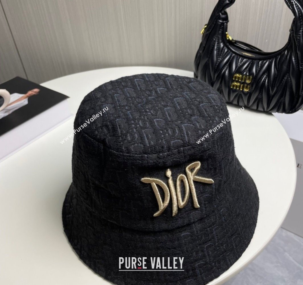 Dior Oblique Bucket Hat Black 2025 0317 (SHI-250317135)