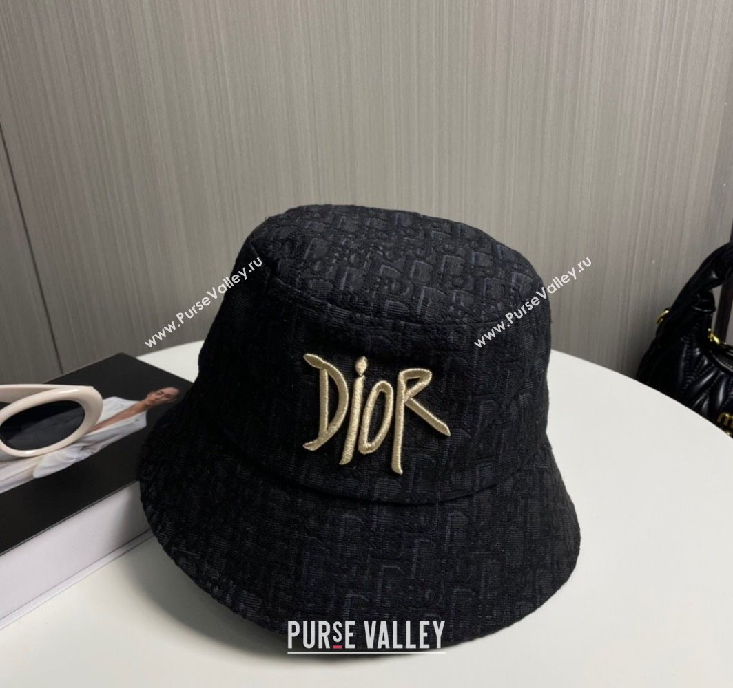 Dior Oblique Bucket Hat Black 2025 0317 (SHI-250317135)