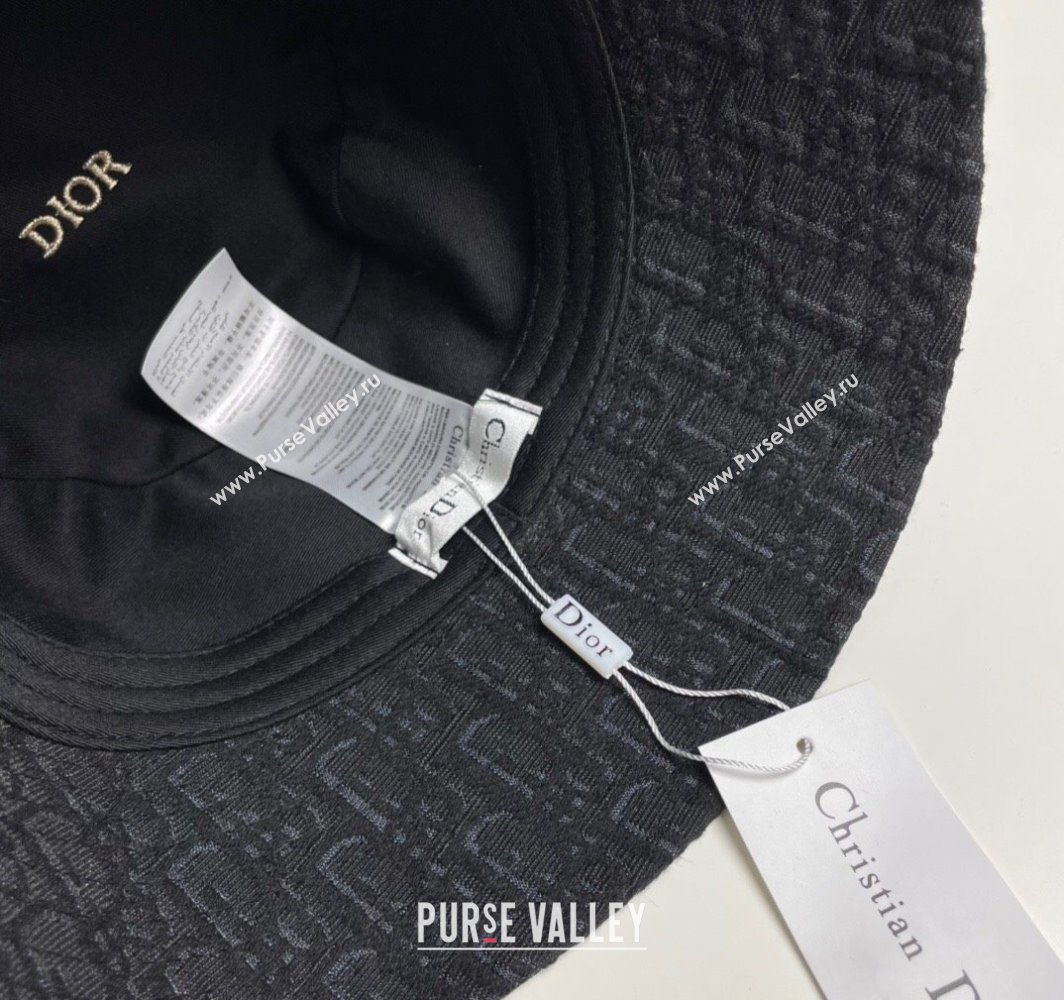 Dior Oblique Bucket Hat Black 2025 0317 (SHI-250317135)
