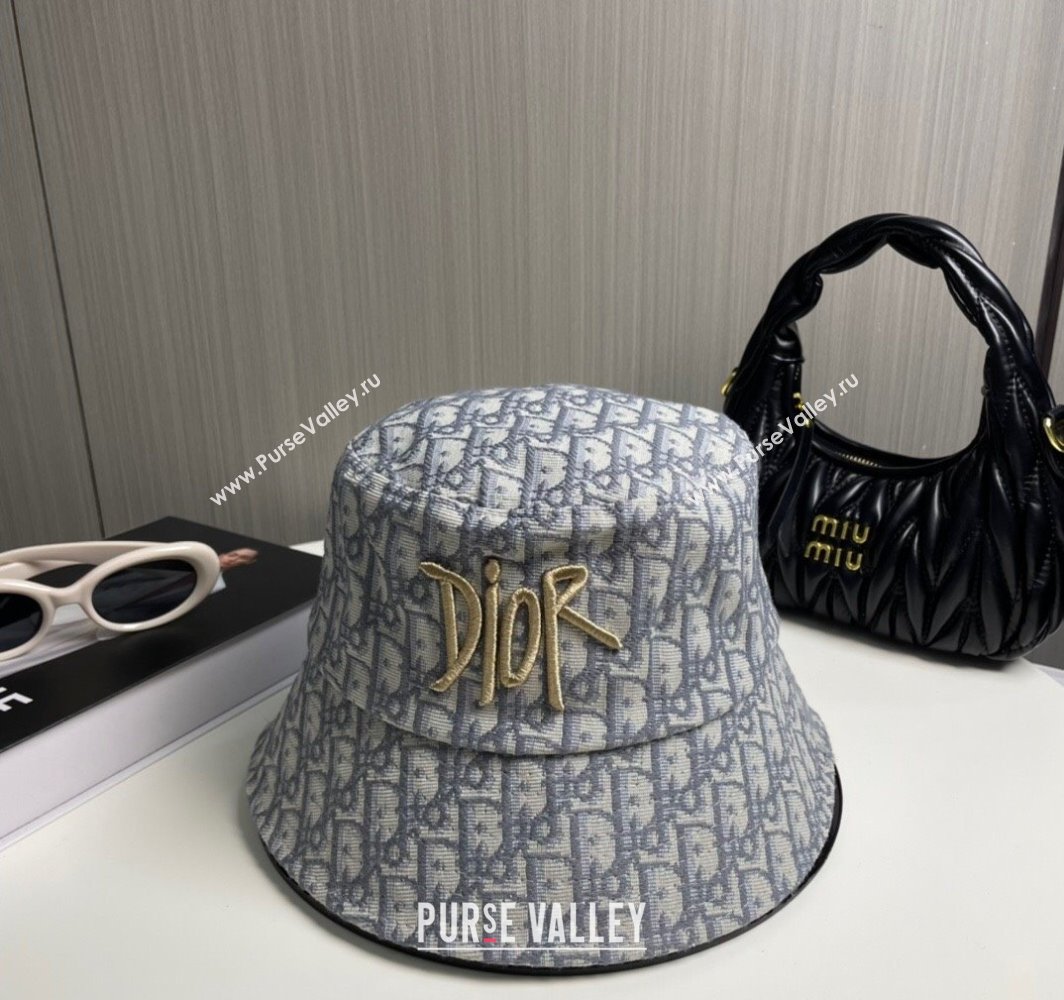 Dior Oblique Bucket Hat Grey 2025 0317 (SHI-250317137)