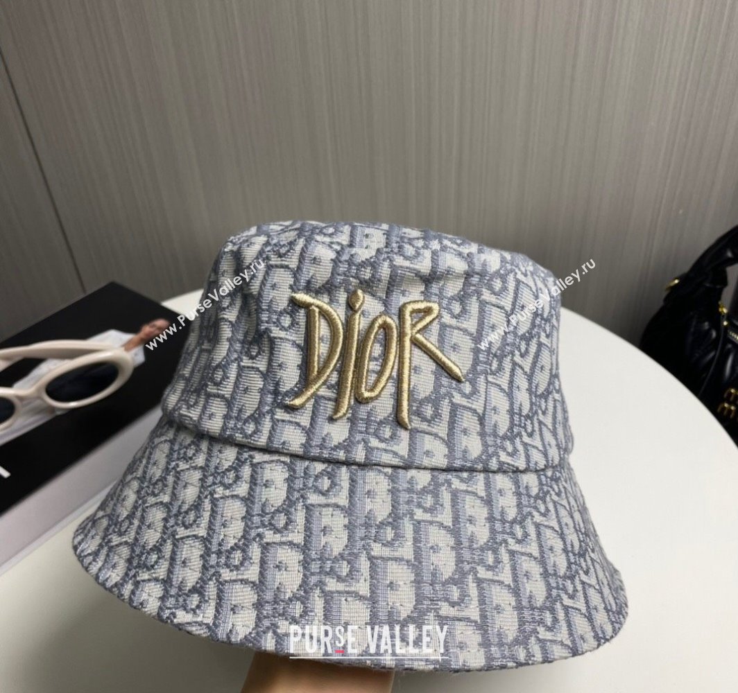 Dior Oblique Bucket Hat Grey 2025 0317 (SHI-250317137)