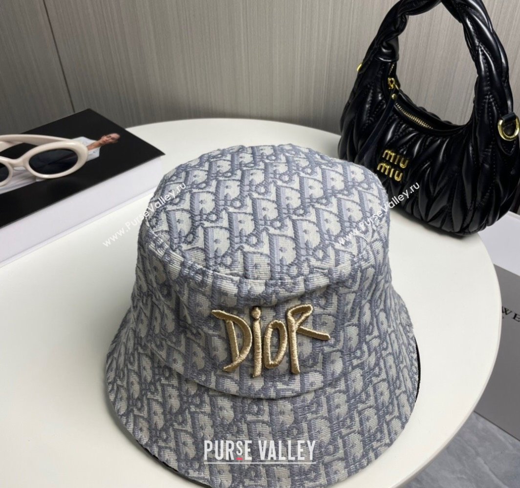 Dior Oblique Bucket Hat Grey 2025 0317 (SHI-250317137)