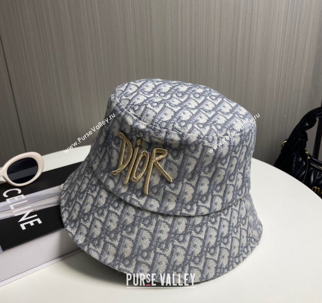 Dior Oblique Bucket Hat Grey 2025 0317 (SHI-250317137)