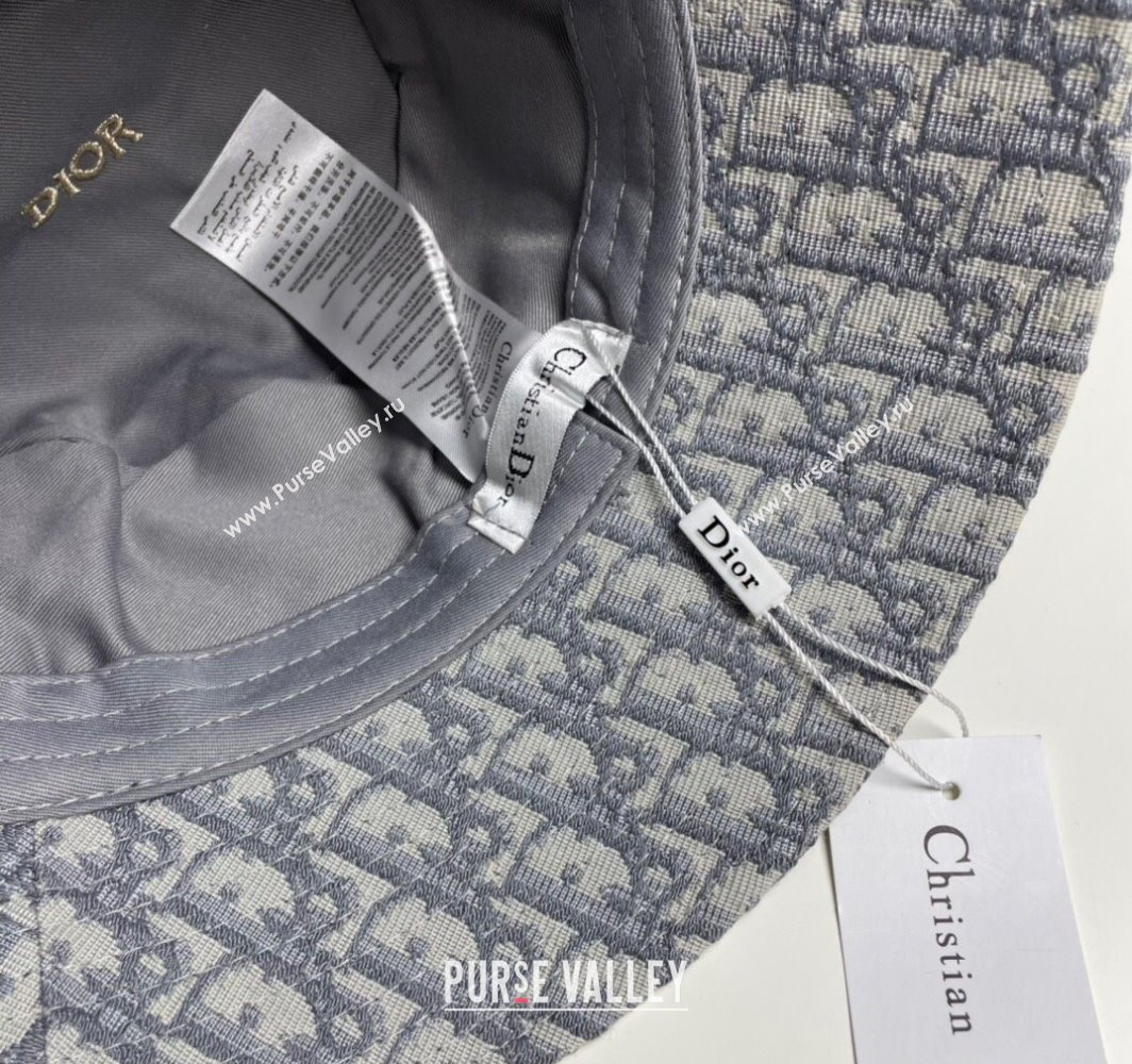 Dior Oblique Bucket Hat Grey 2025 0317 (SHI-250317137)