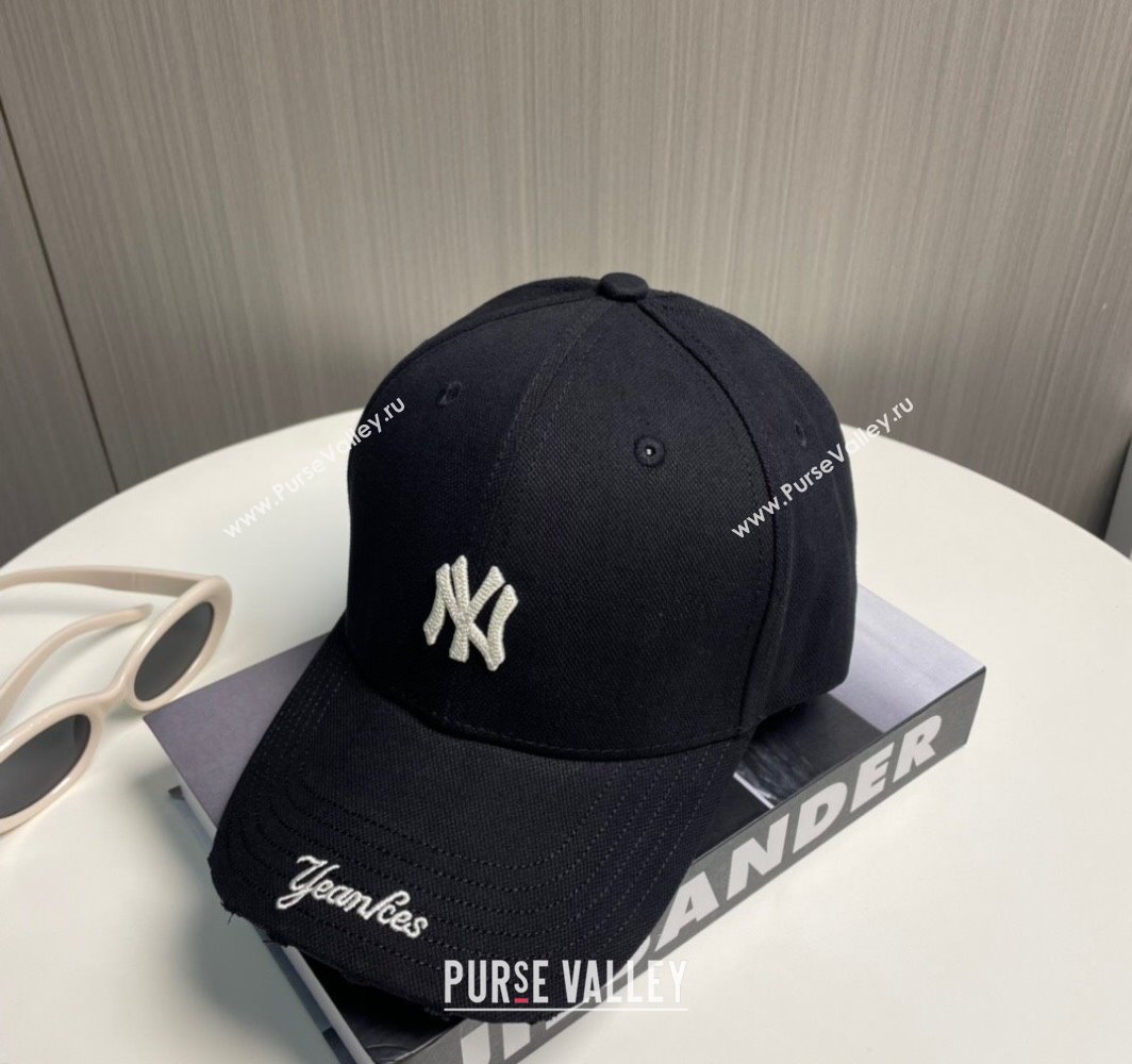 New York NY Canvas Baseball Hat Black 2025 0317 (MAO-250317116)