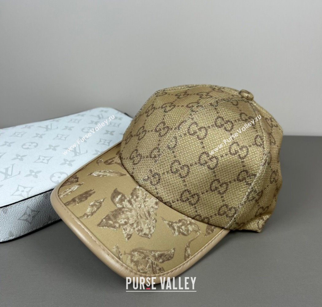 Gucci Shiny Baseball Hat with Print Gold-Tone 2025 0617 (SHI-250617035)