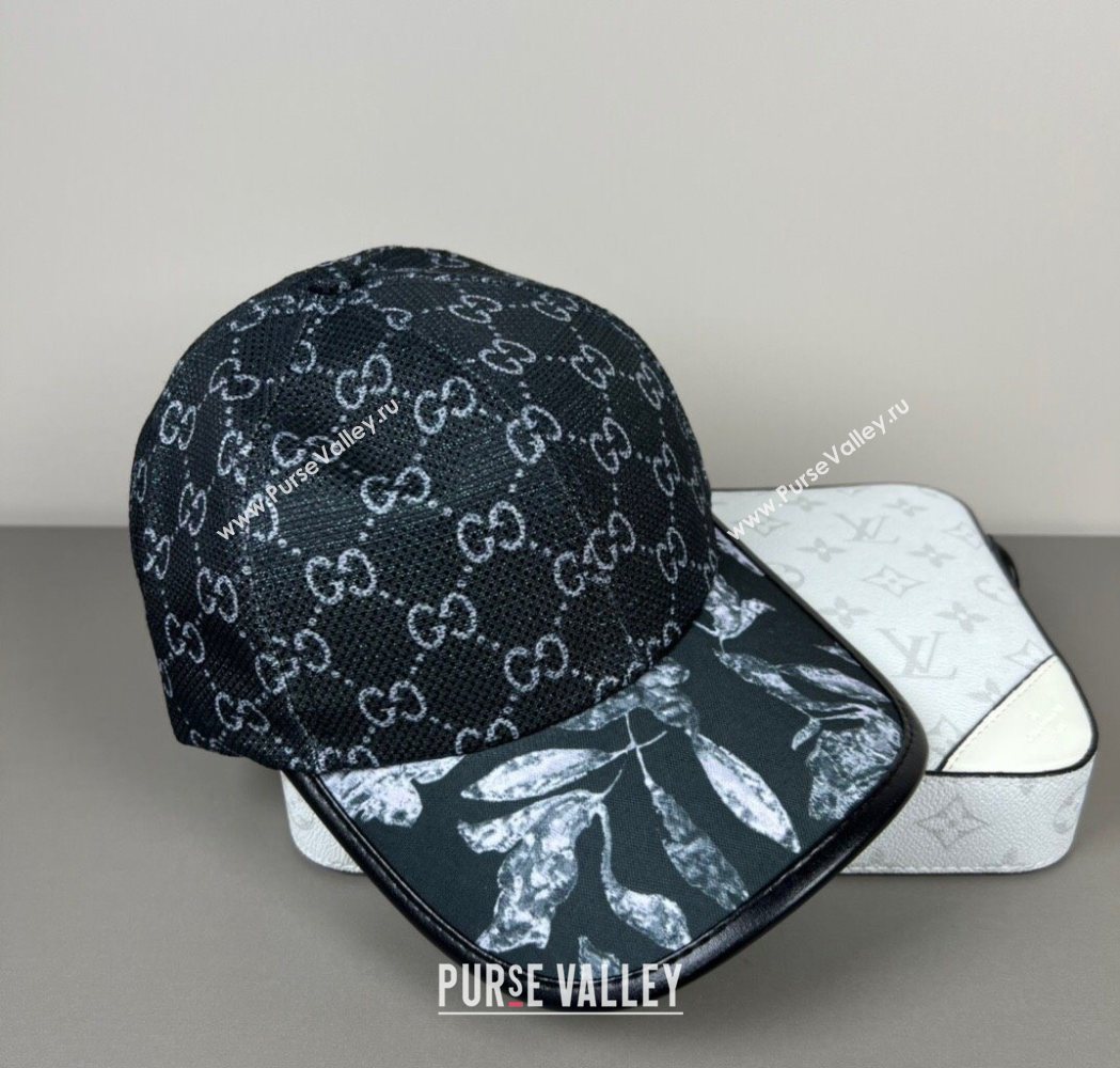 Gucci Shiny Baseball Hat with Print Black 2025 0617 (SHI-250617036)