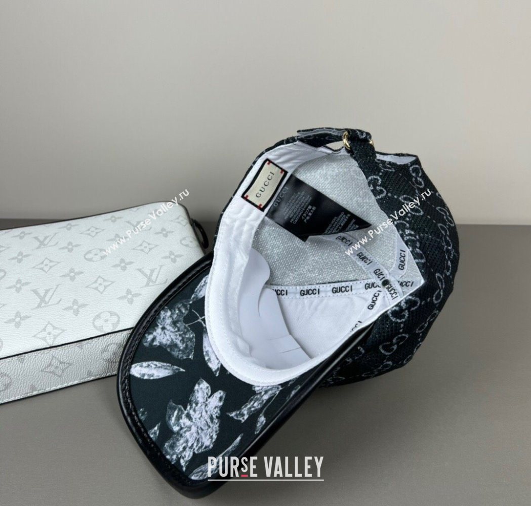 Gucci Shiny Baseball Hat with Print Black 2025 0617 (SHI-250617036)